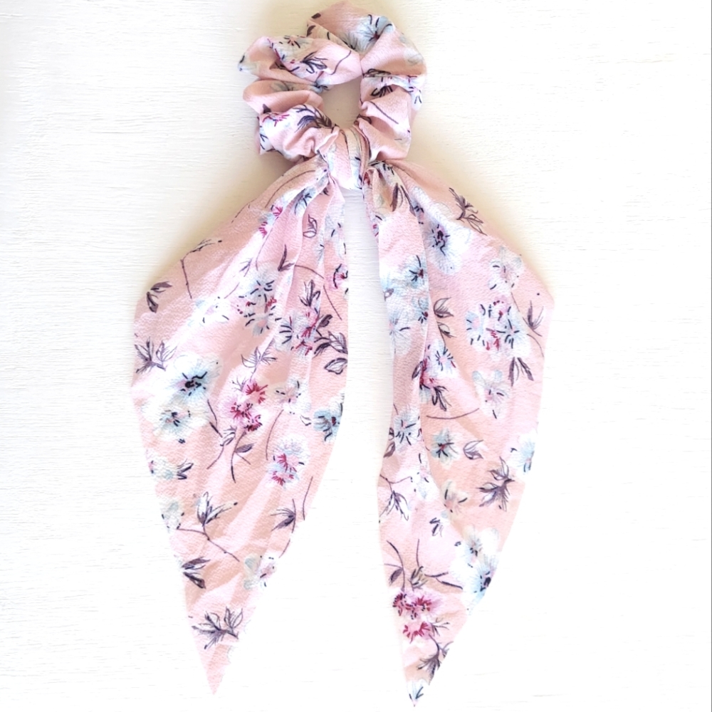 Callie Floral Hair Scarf - Pink